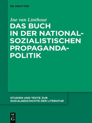 cover image of Das Buch in der nationalsozialistischen Propagandapolitik